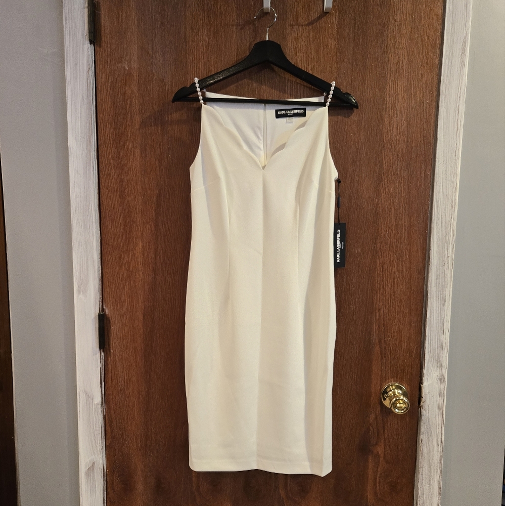 NEW Karl Lagerfeld Paris Dress with elegant detail